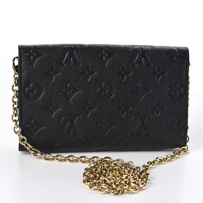 Louis Vuitton Empreinte Vavin Chain Wallet Black 2 of 9