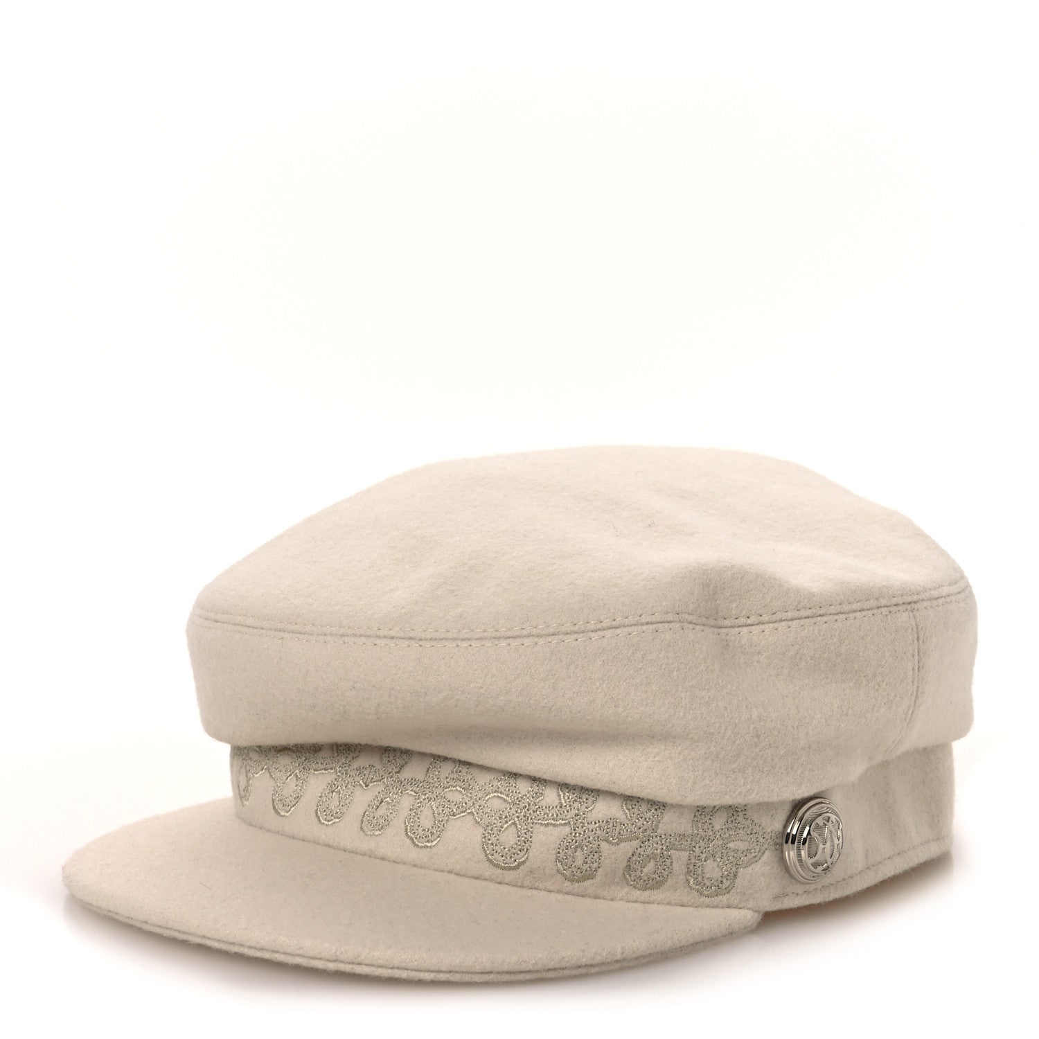 Hermes Wool Flannel Cabourg En Finesse Cap 58 1 of 10