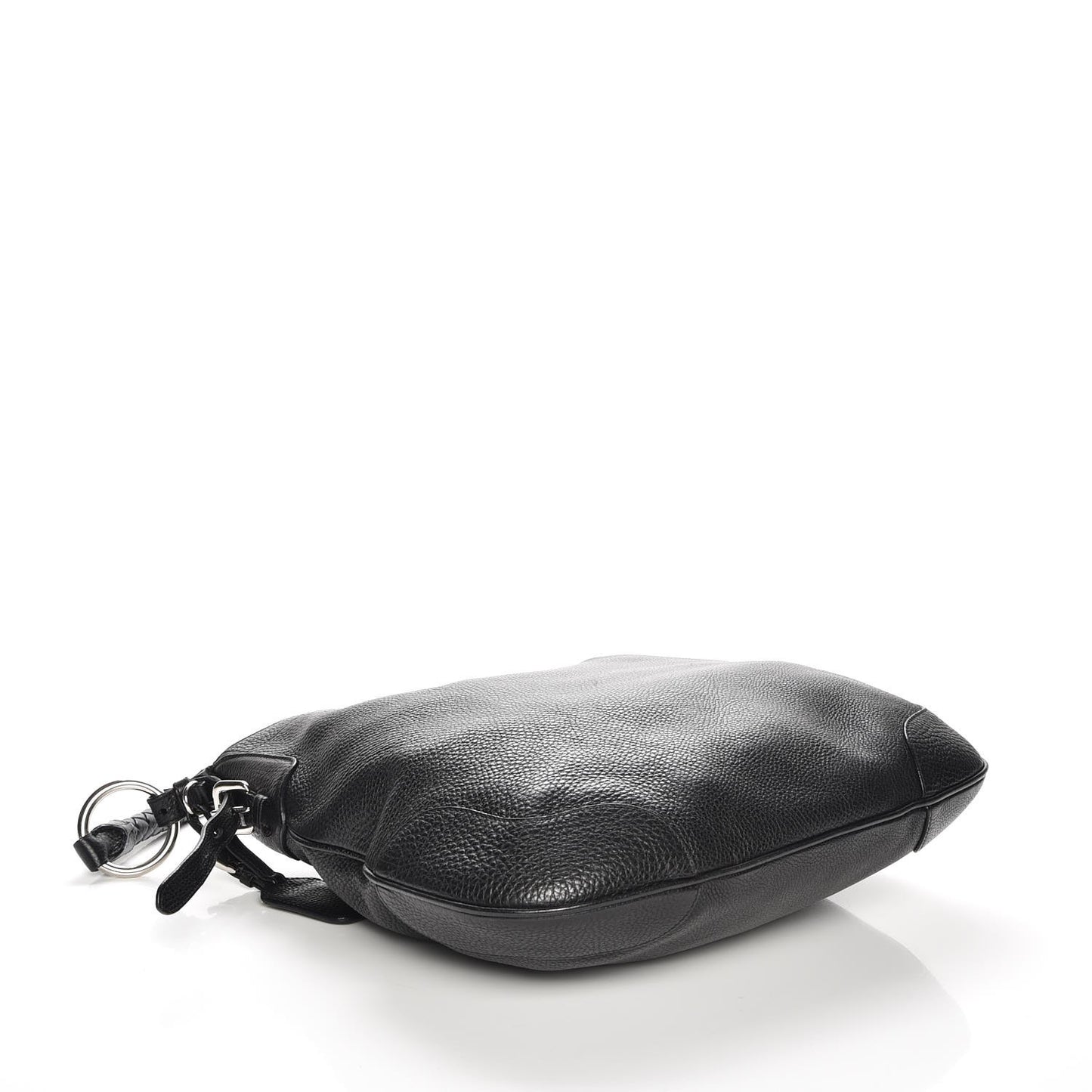 Vitello Daino Braided Hobo Nero Black