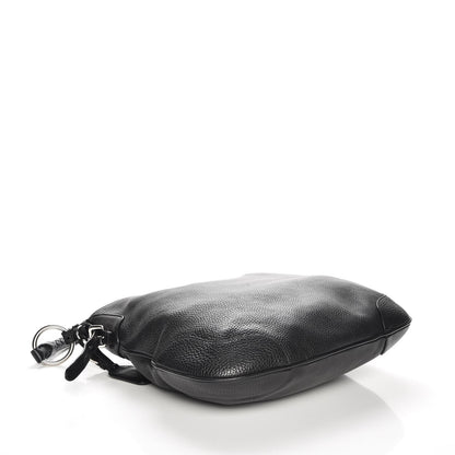 Prada Vitello Daino Braided Hobo Nero Black 4 of 9