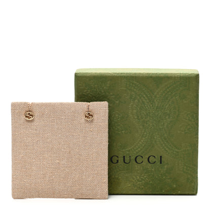 Gucci 18K Yellow Gold Interlocking G Stud Earrings 6 of 6
