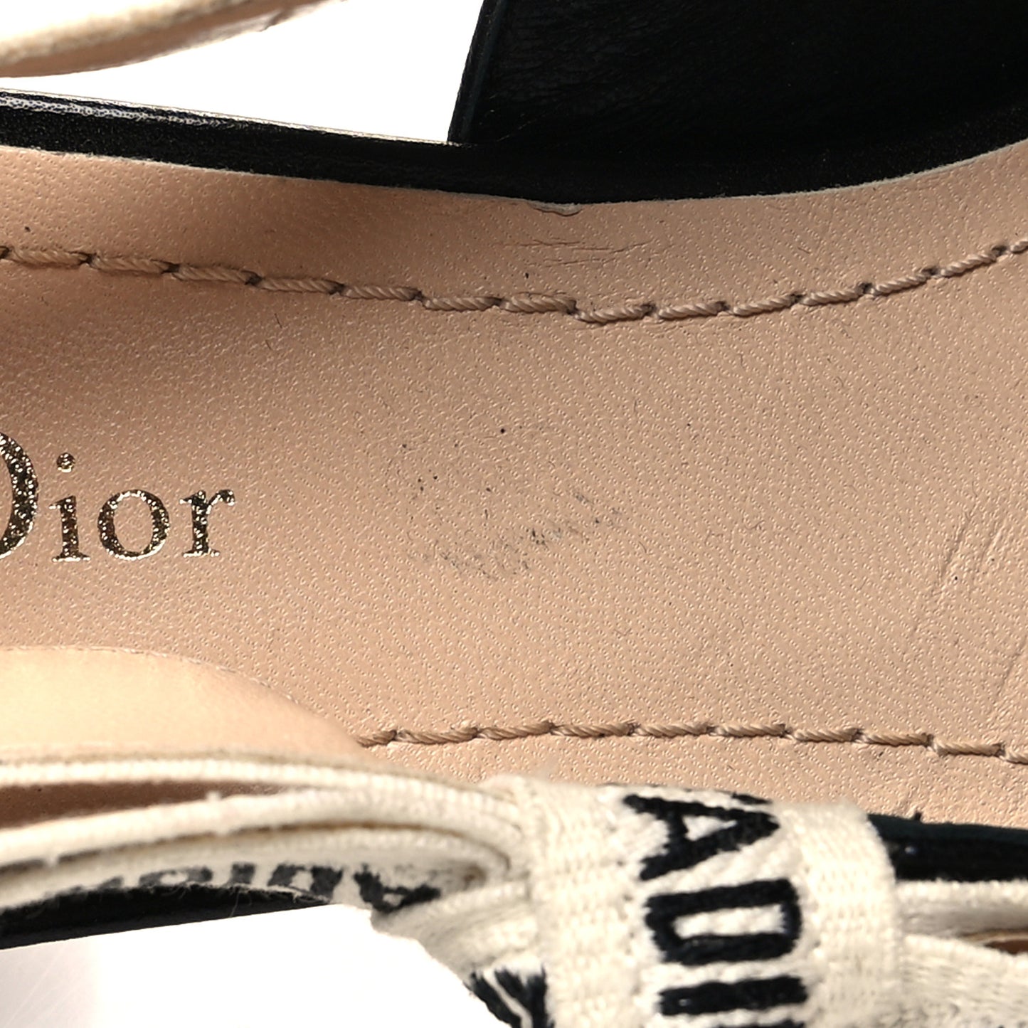 Lambskin Ribbon J'Adior Slingback 65mm Pumps 39.5 Black
