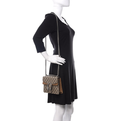 Gucci GG Supreme Monogram Mini Dionysus Shoulder Bag Taupe 2 of 11