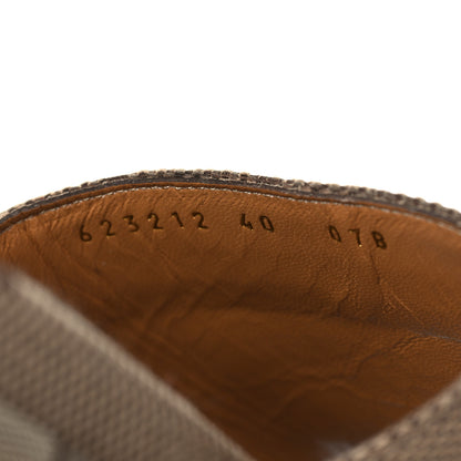 Gucci Monogram Maxi GG Angelina Platform 55mm Slide Sandals 40 Camel Ebony 8 of 8