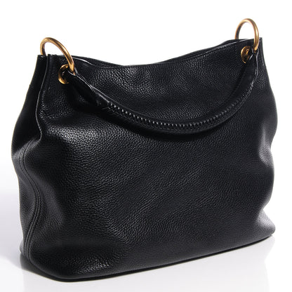 Prada Vitello Daino Hobo Nero Black 3 of 11