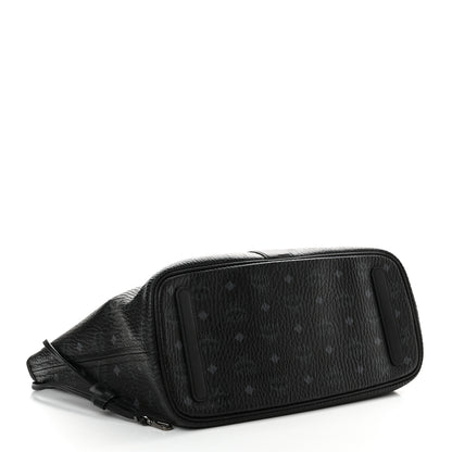 MCM Visetos Medium Liz Reversible Shopper Tote Black 8 of 29