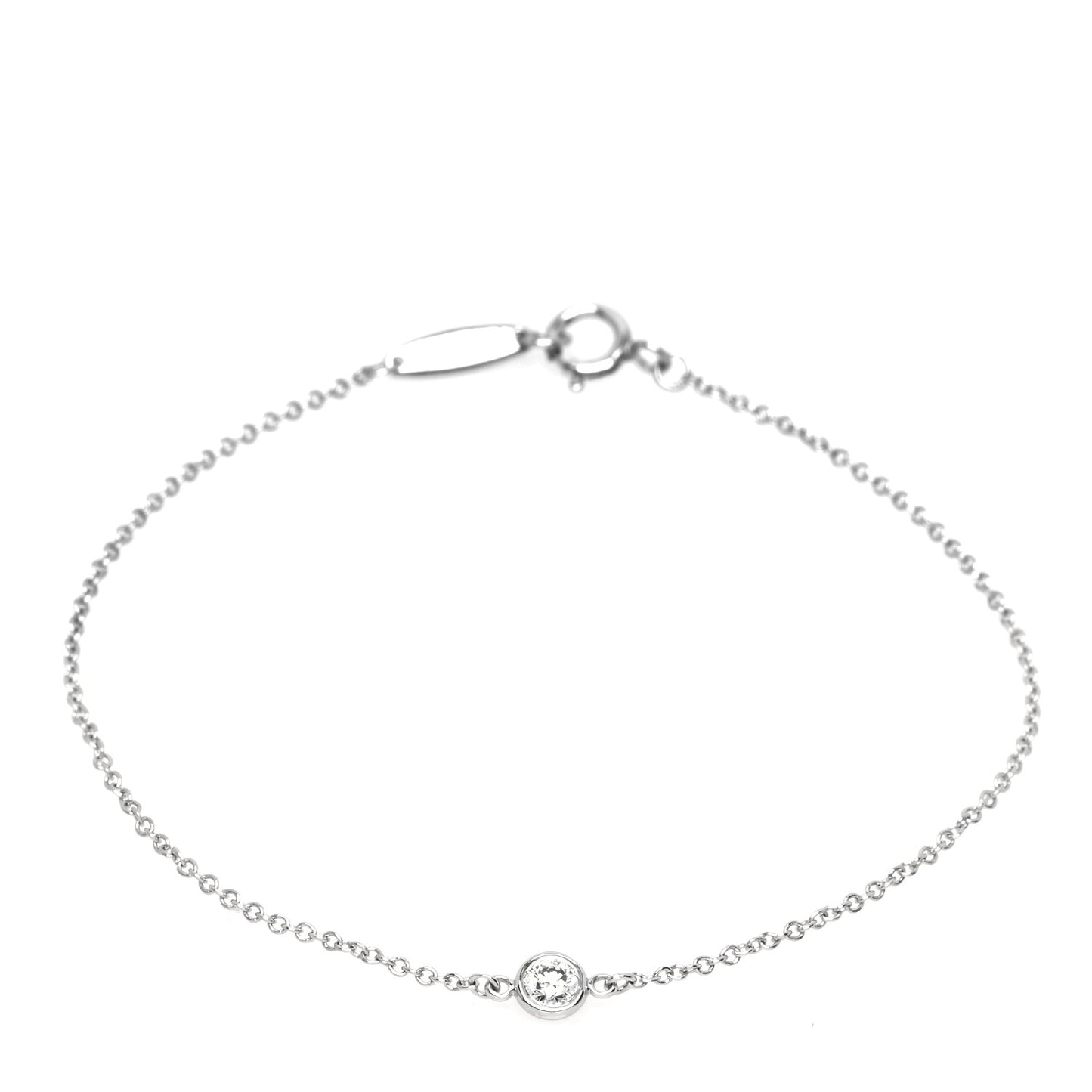Platinum Diamond .08ct Elsa Peretti Diamonds by the Yard Bracelet