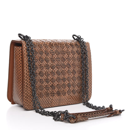 Bottega Veneta Ayers Intrecciato Studded Small Runway Shoulder Bag Brown 3 of 9
