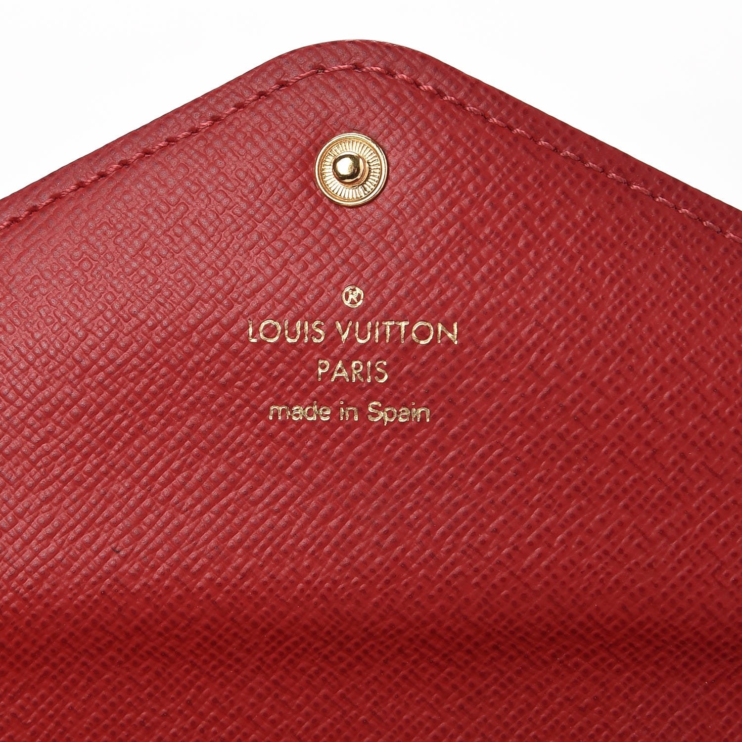 Louis Vuitton Damier Ebene Josephine Wallet Red 6 of 10