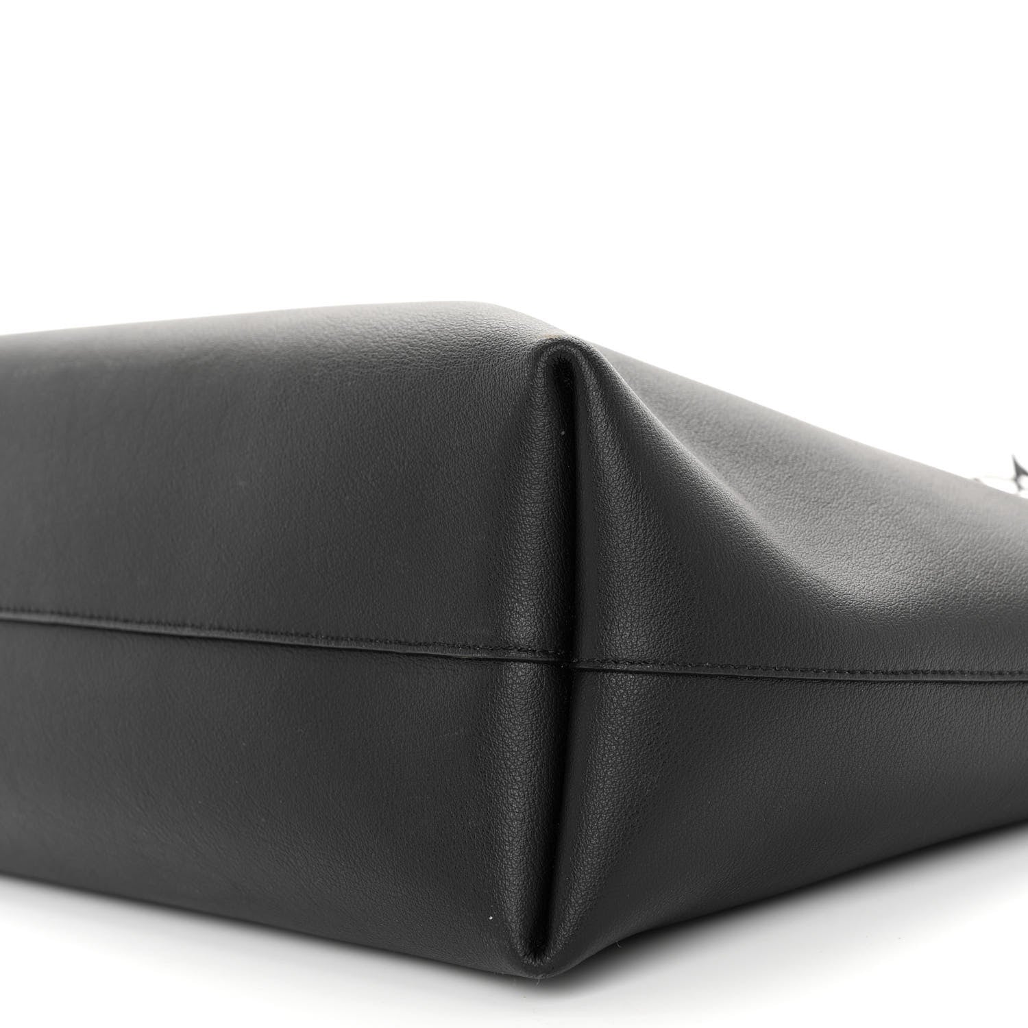 Saint Laurent SAINT LAURENT Calfskin Large Shopping Tote Black 9 of 9