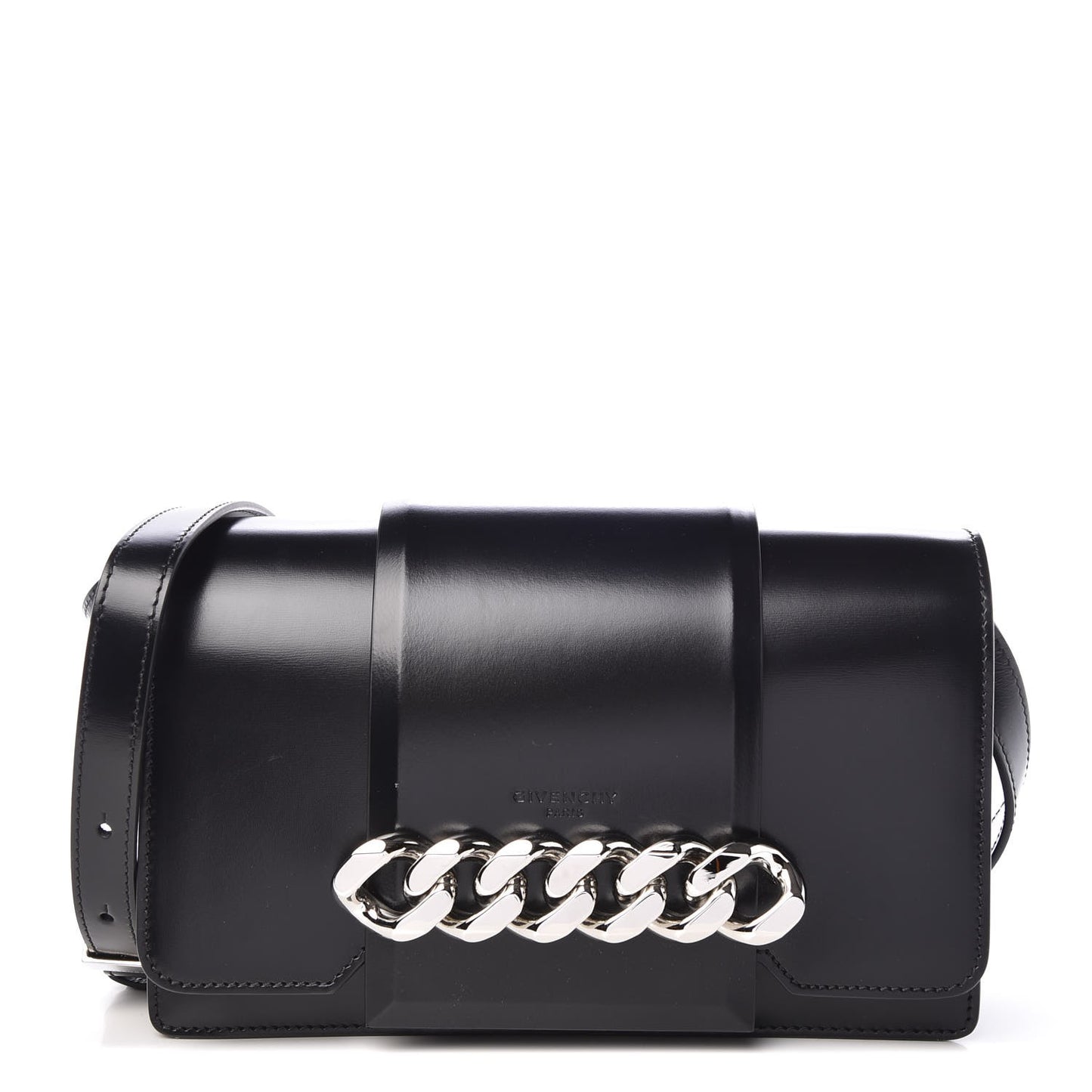 Calfskin Infinity Flap Bag Black