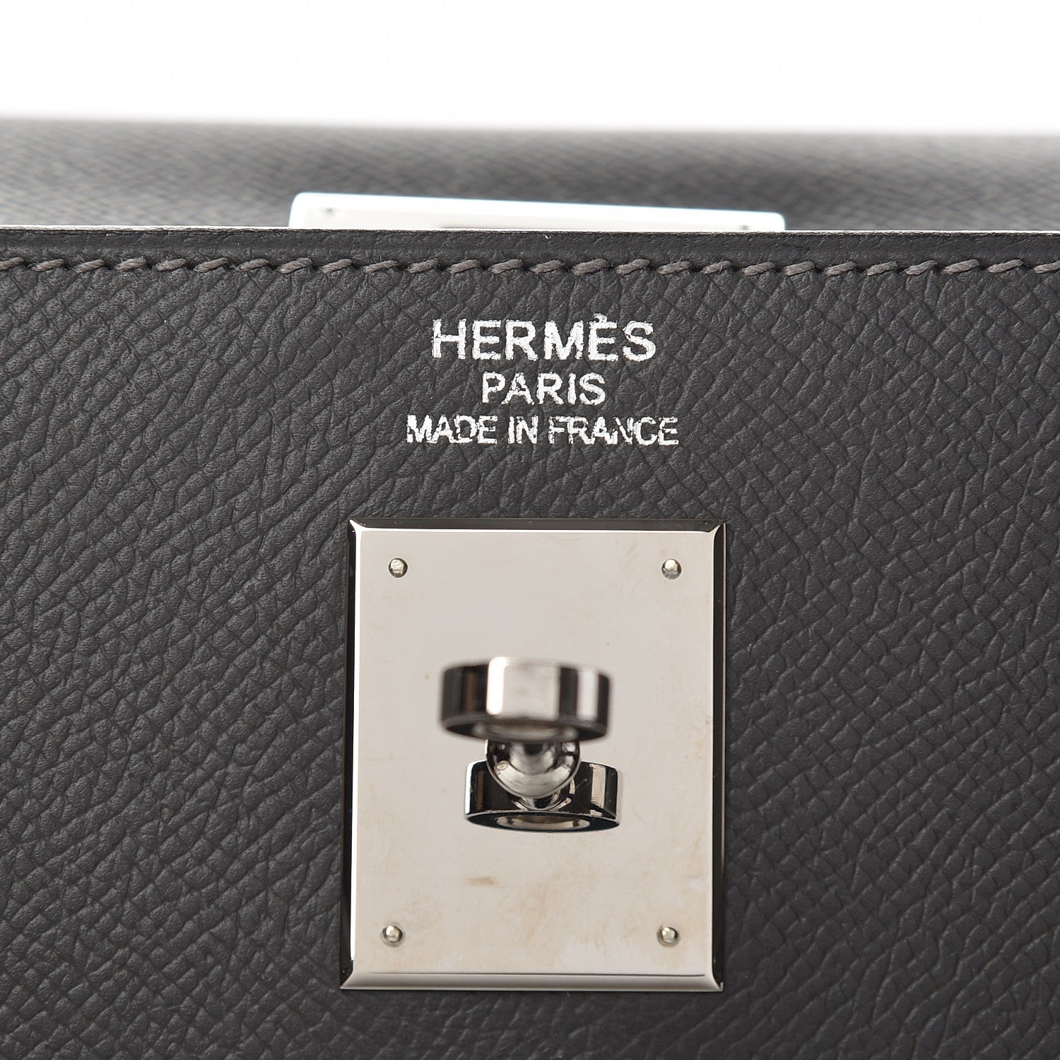 Hermes Epsom Kelly Sellier 40 Graphite 9 of 37