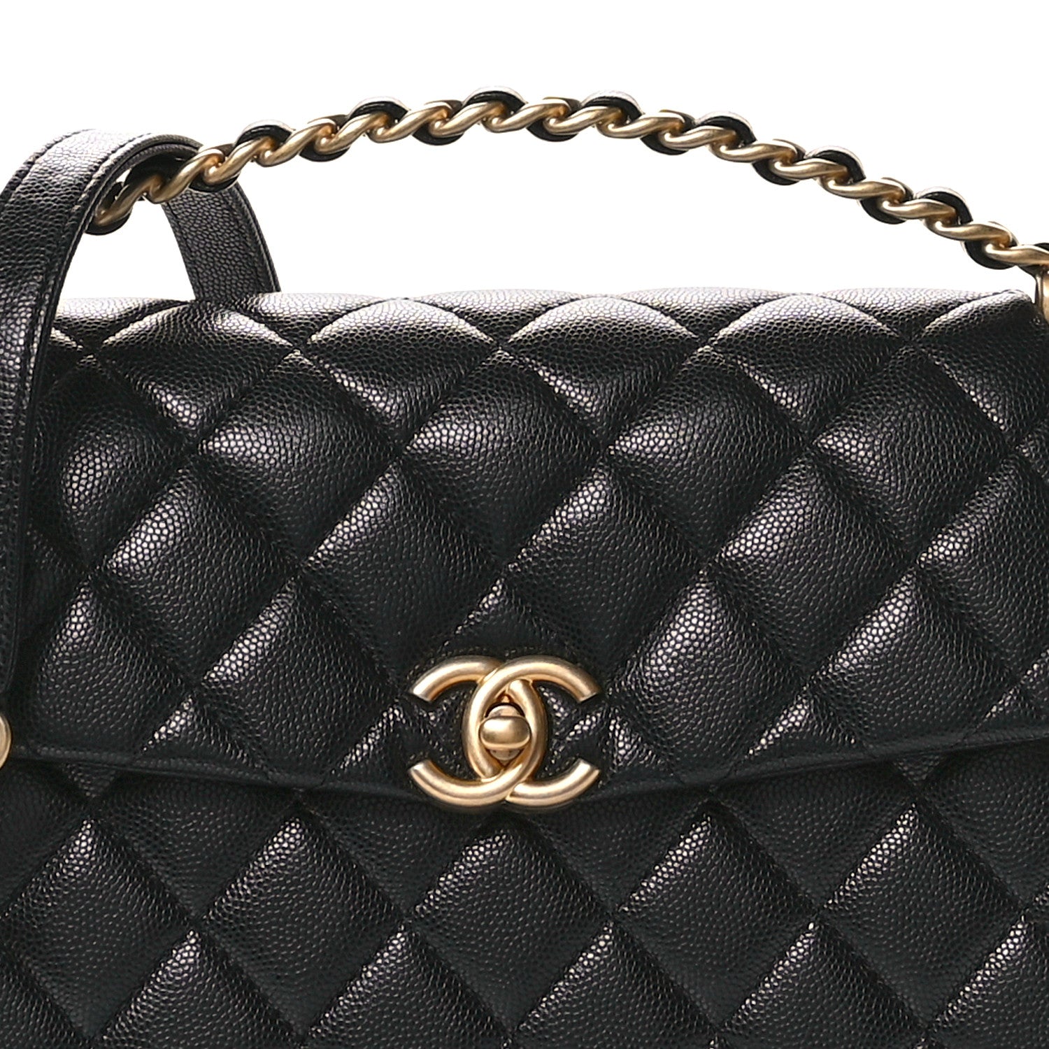 Chanel Caviar Quilted 31 Rue Cambon Top Handle Flap Black 9 of 12