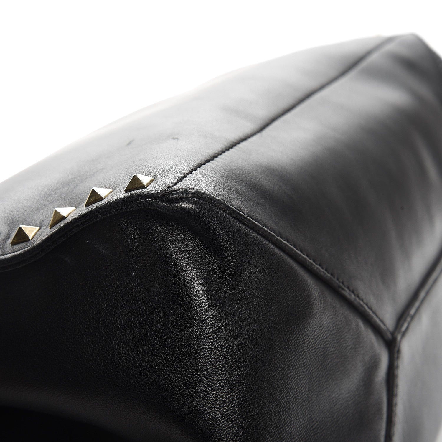 Valentino Garavani Nappa Medium Rockstud Soft Tote Black 8 of 13