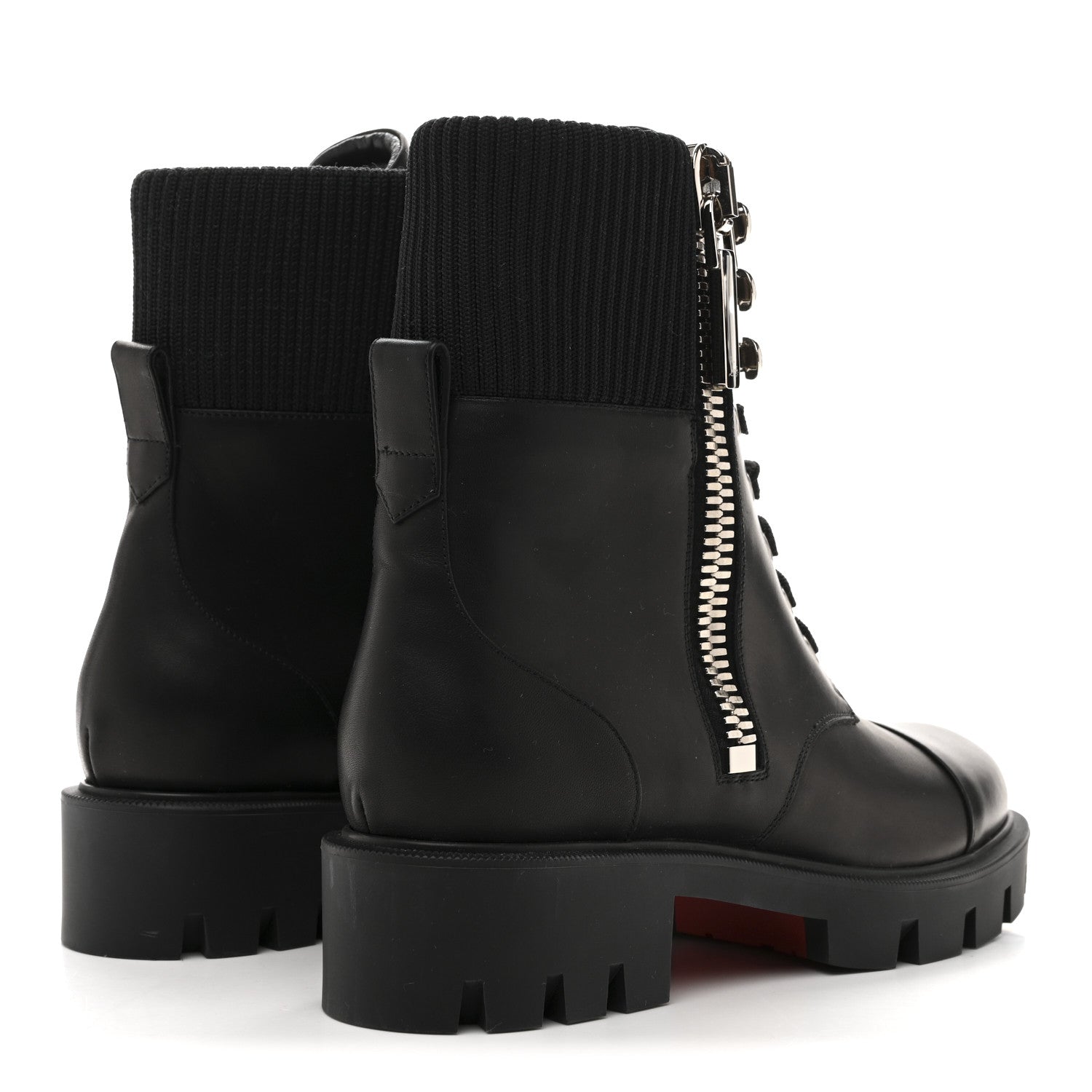 Christian Louboutin Calfskin Quilted En Hiver Boots 37 Black 5 of 8