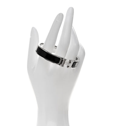 Hermes Enamel Narrow Clic Clac H Bracelet GM Black 2 of 5