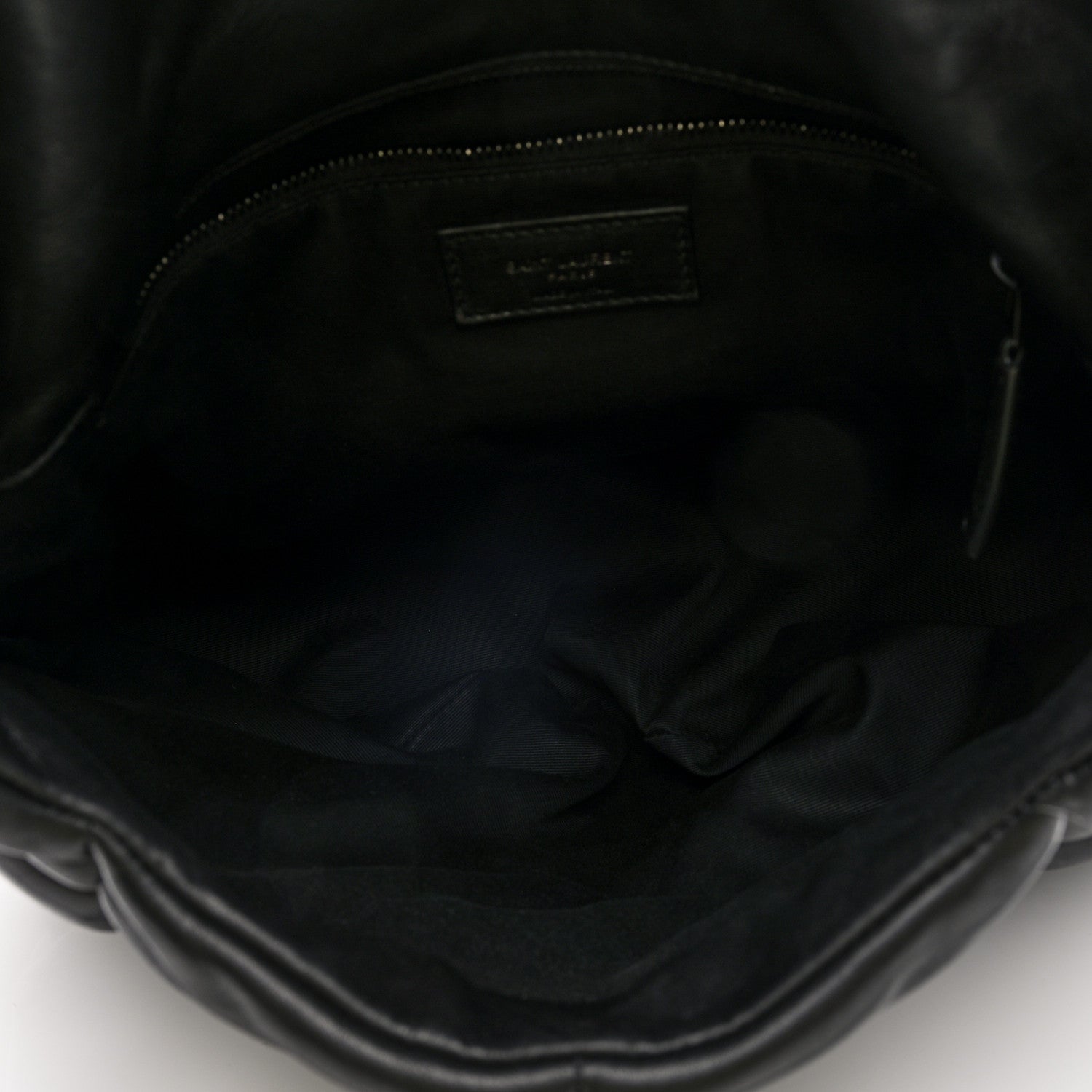 Saint Laurent Lambskin Quilted Monogram Monochrome Medium Loulou Puffer Chain Satchel Black 5 of 9