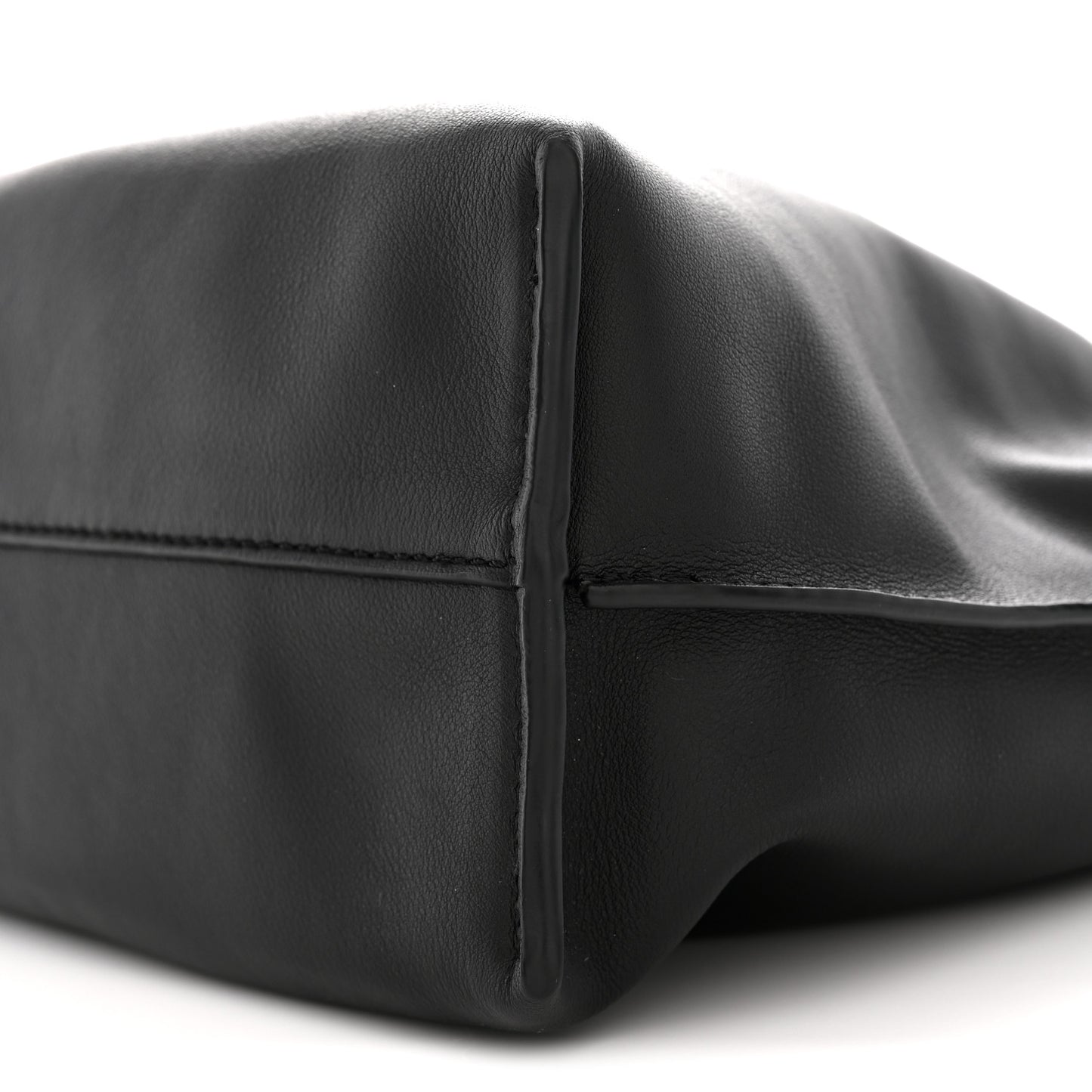 Nappa Medium Flamenco Knot Bag Black