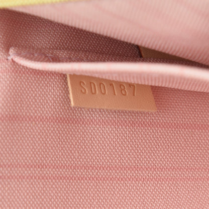 Louis Vuitton Damier Azur Neverfull MM GM Pochette Rose Ballerine 7 of 7