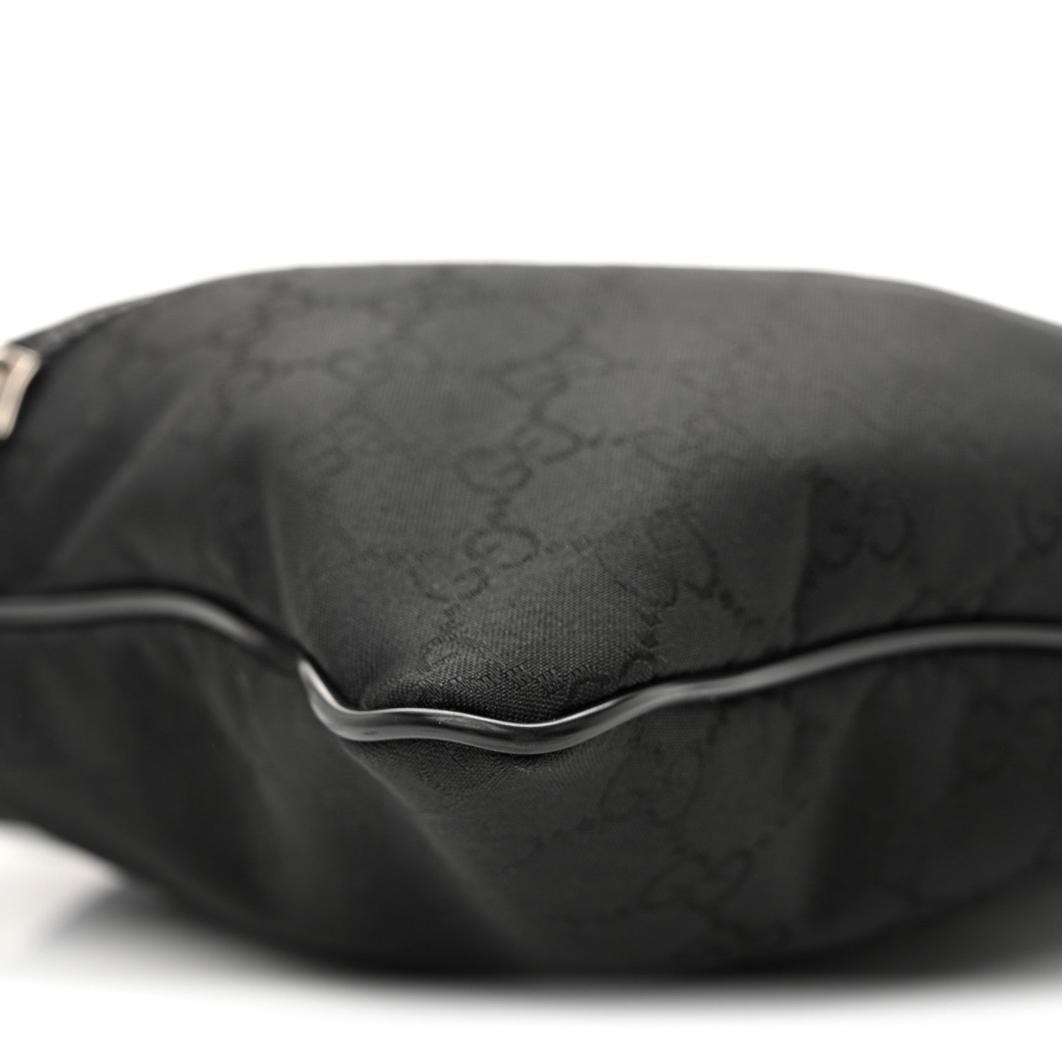 Gucci Nylon Monogram Mini Flat Messenger Bag Black 9 of 10