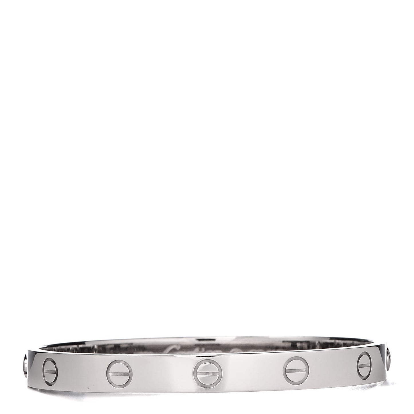 18K White Gold LOVE Bracelet 16
