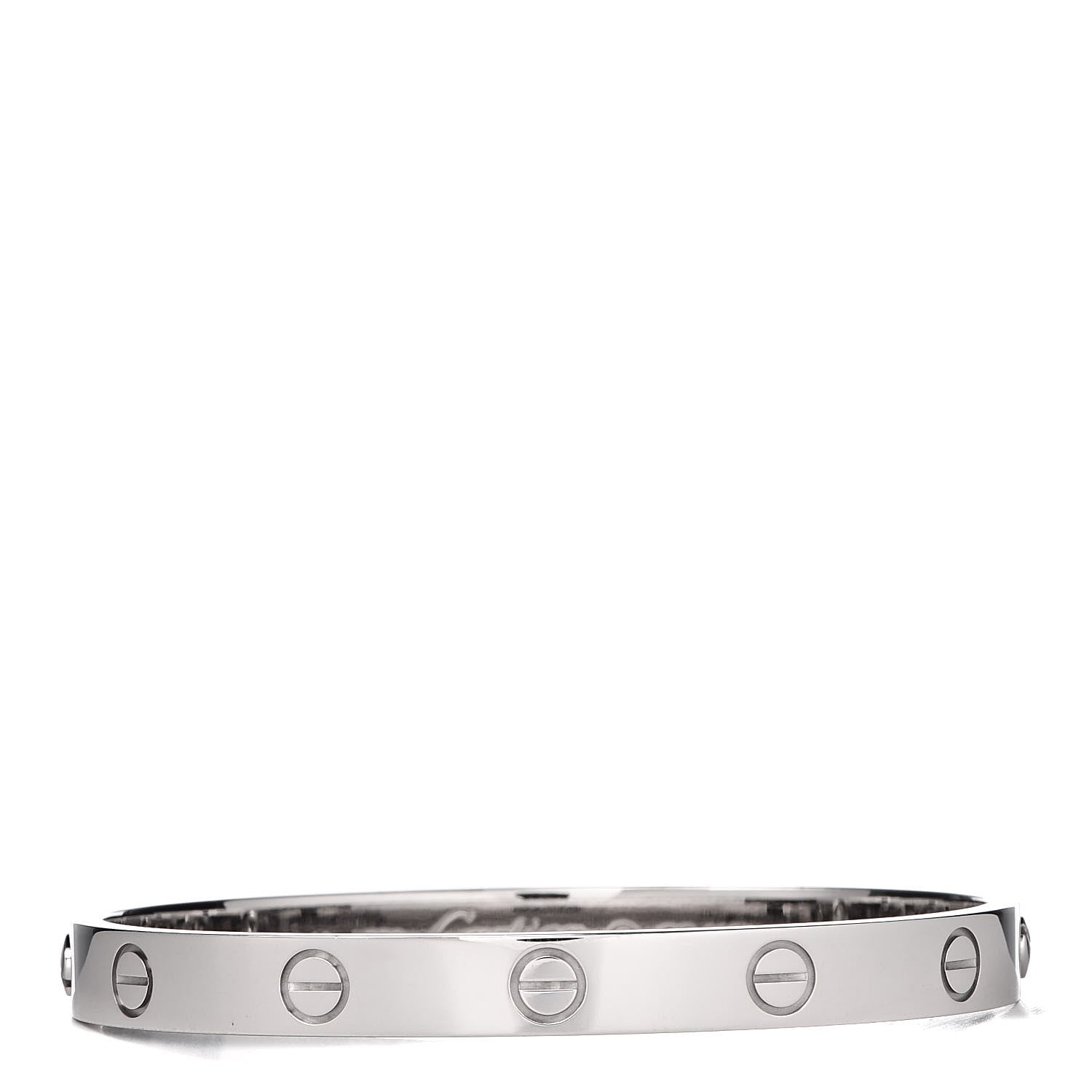 Cartier 18K White Gold LOVE Bracelet 16 1 of 5