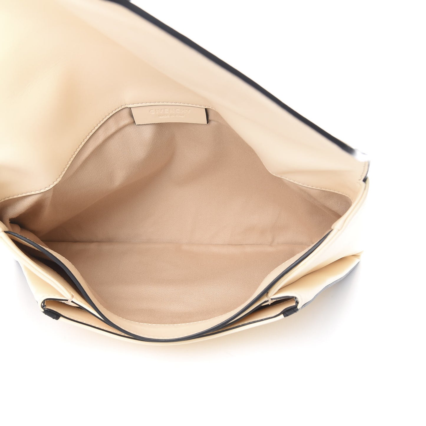 Smooth Calfskin Antigona Envelope Clutch Nude Black