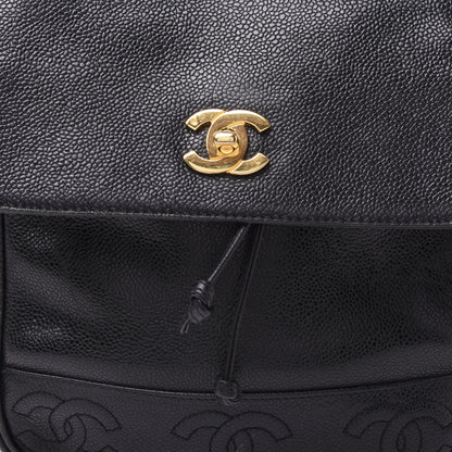 Chanel Caviar CC Backpack Black 9 of 9