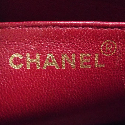 Chanel Lambskin Quilted Shoulder Bag Red 9 of 13