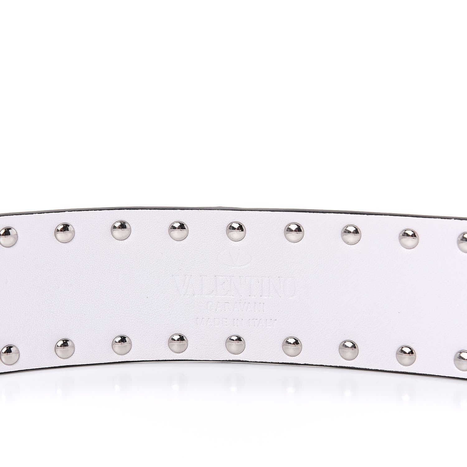 Valentino Garavani Lambskin Free Rockstud Spike Shoulder Strap Optic White 4 of 5