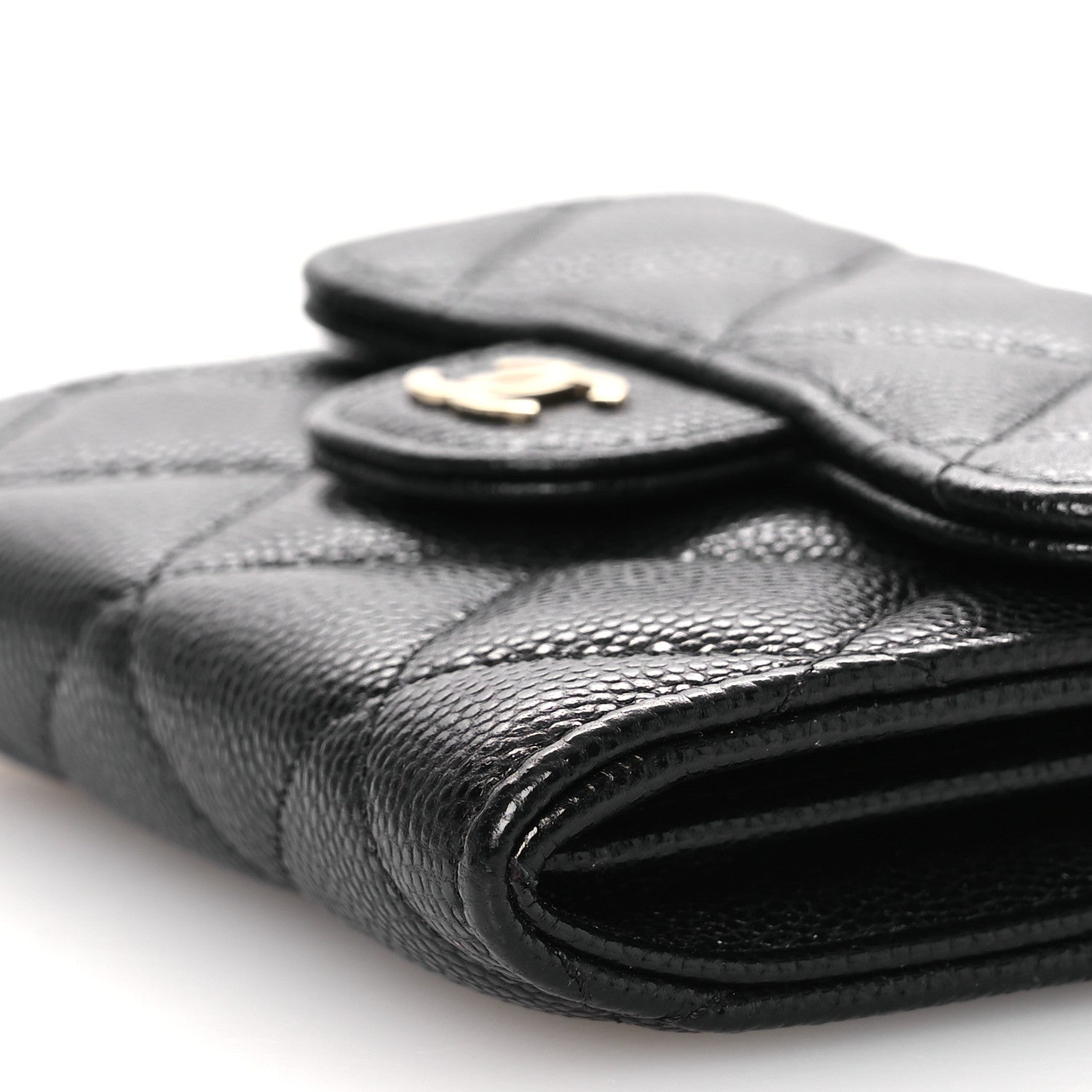Chanel Caviar Quilted Flap Card Holder On Chain Black 11 of 11