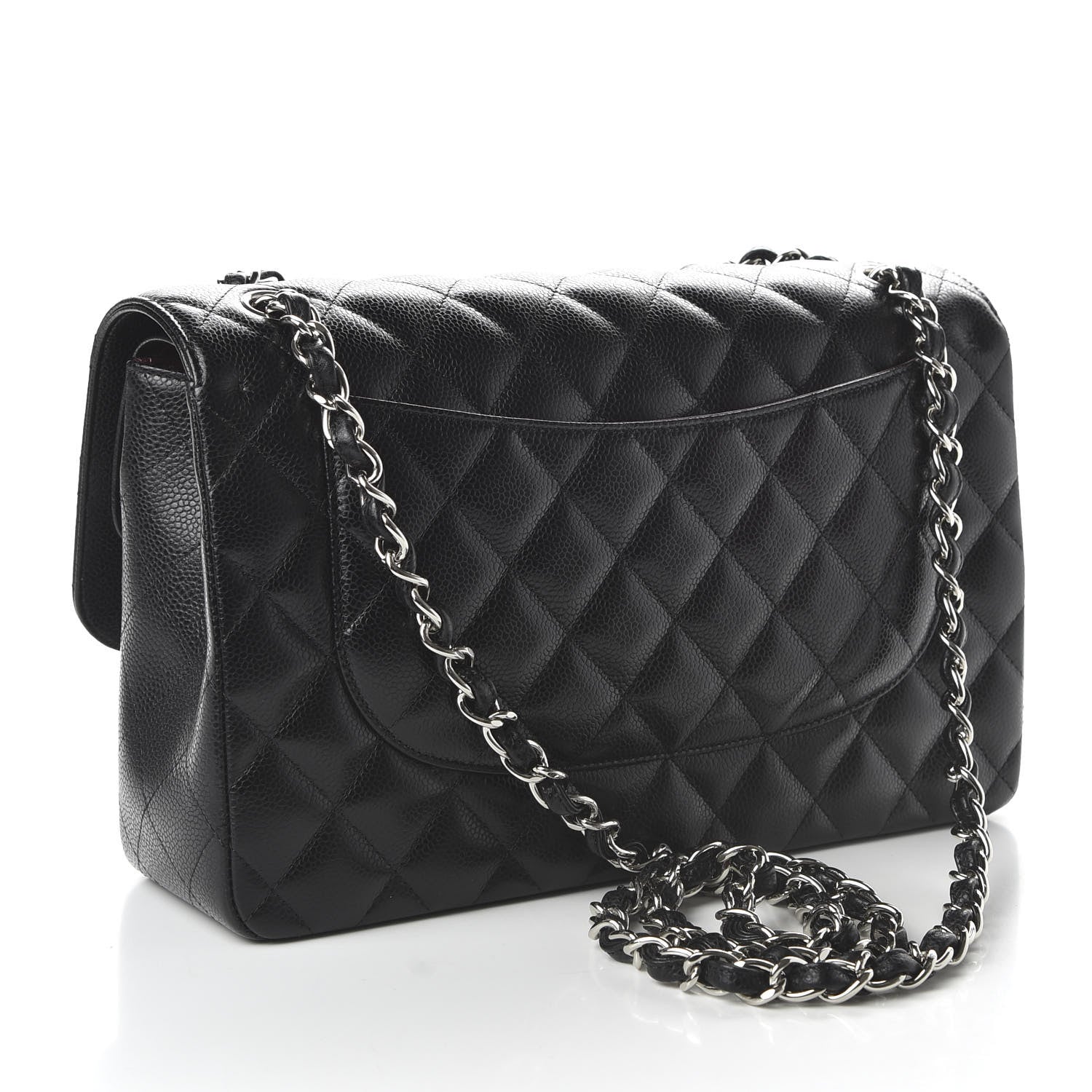 Chanel Caviar Quilted Jumbo Double Flap Black 3 of 11
