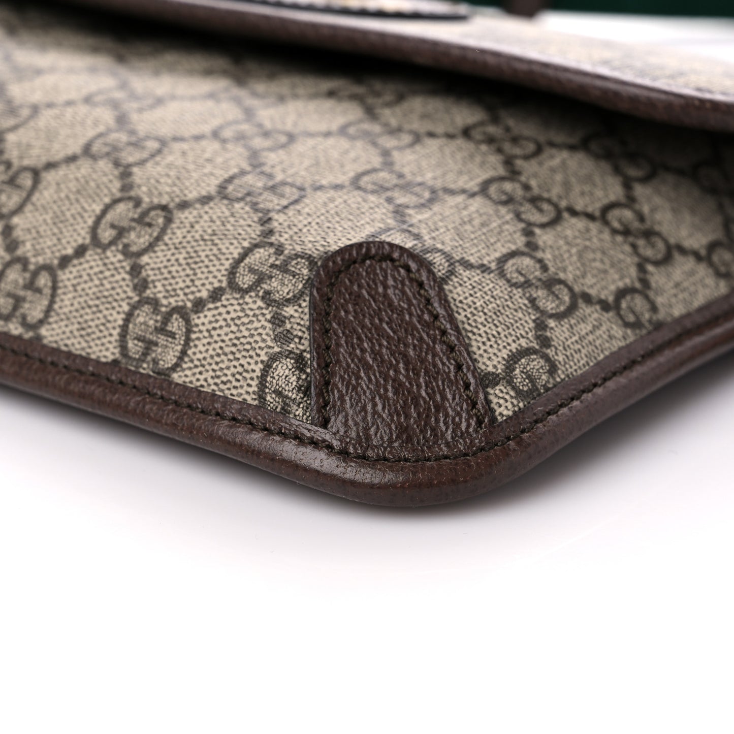 GG Supreme Monogram Neo Vintage Web Belt Bag Brown
