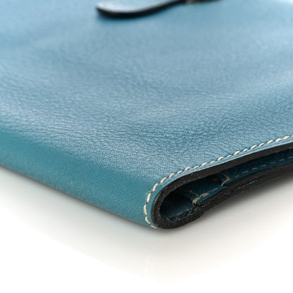 Hermes Togo Dogon Duo Wallet Blue Jean 8 of 13