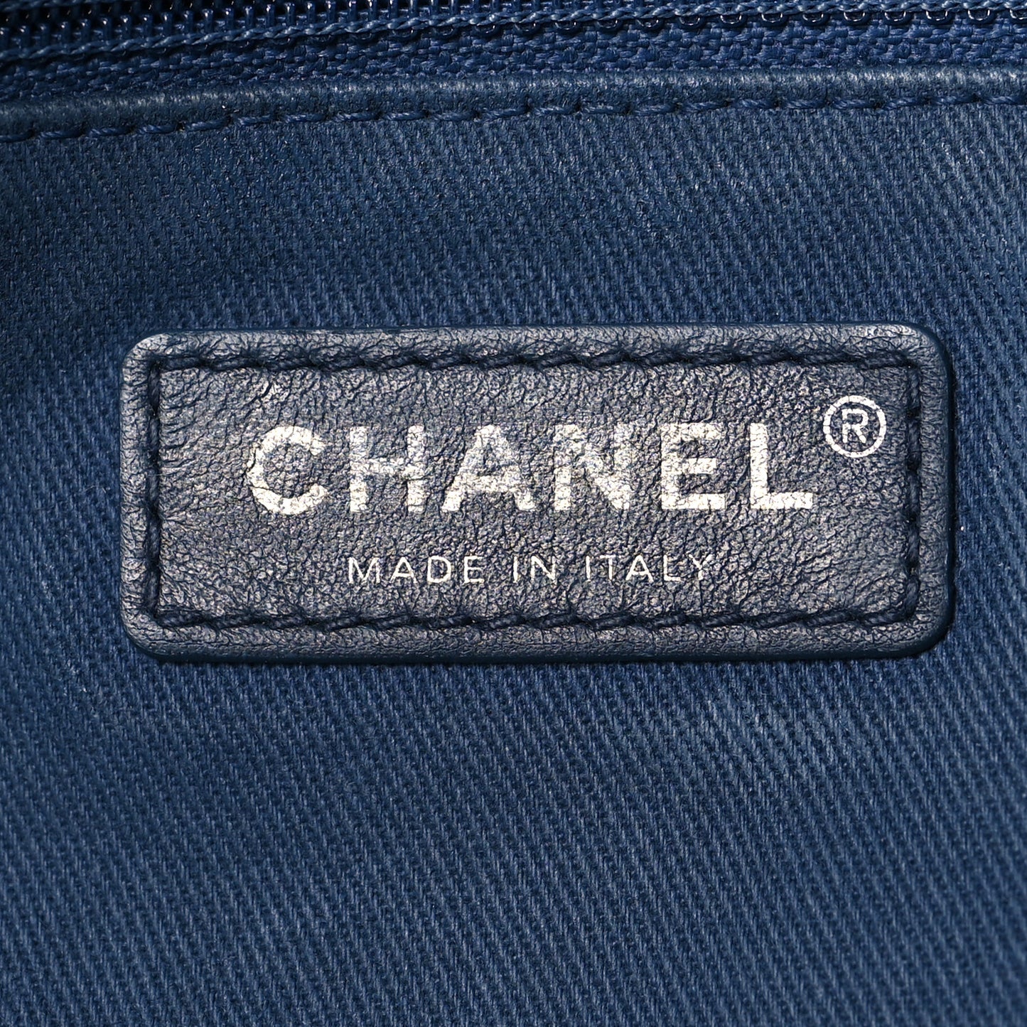 Canvas Large Double Face Shopping Tote Navy