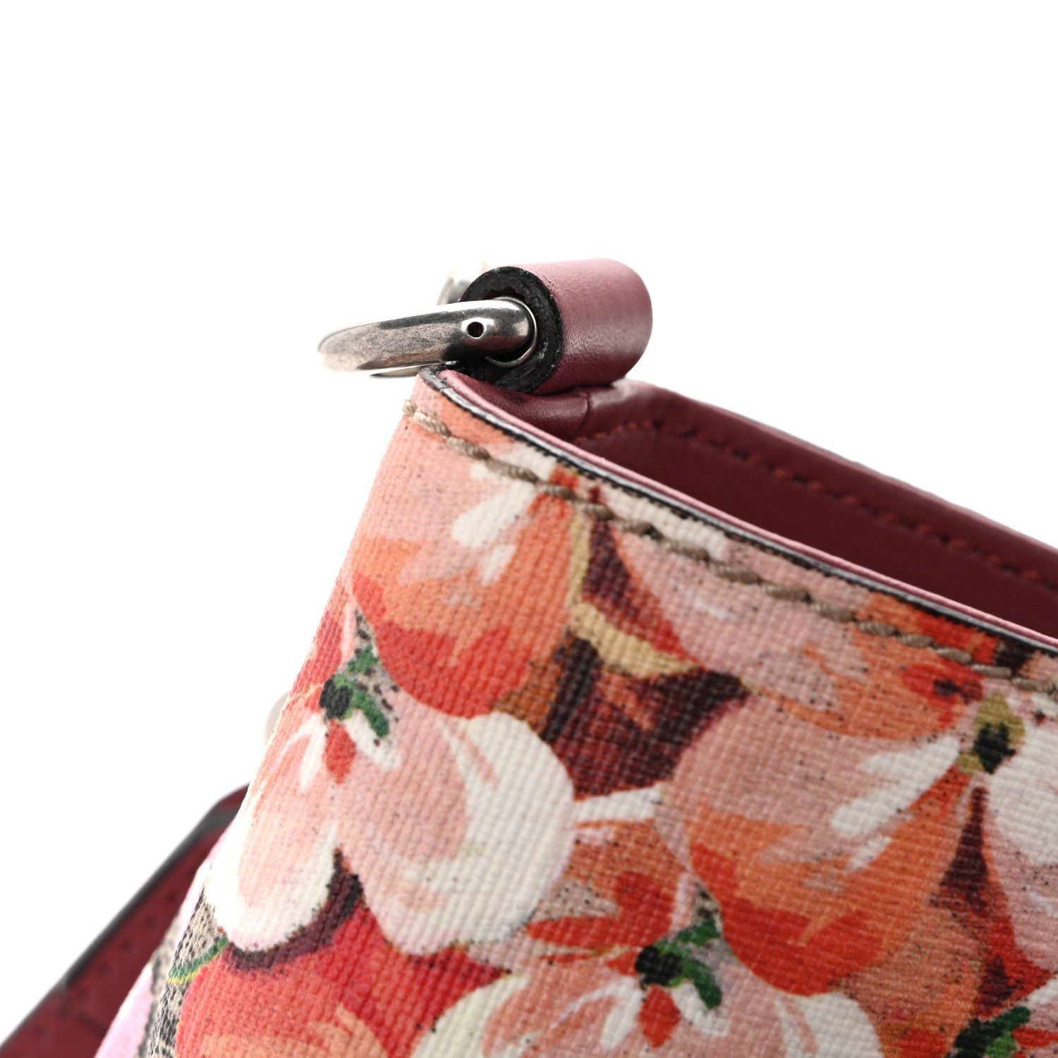 Gucci Soft GG Supreme Monogram Blooms Medium Crossbody Tote Beige Multicolor Dry Rose 11 of 12