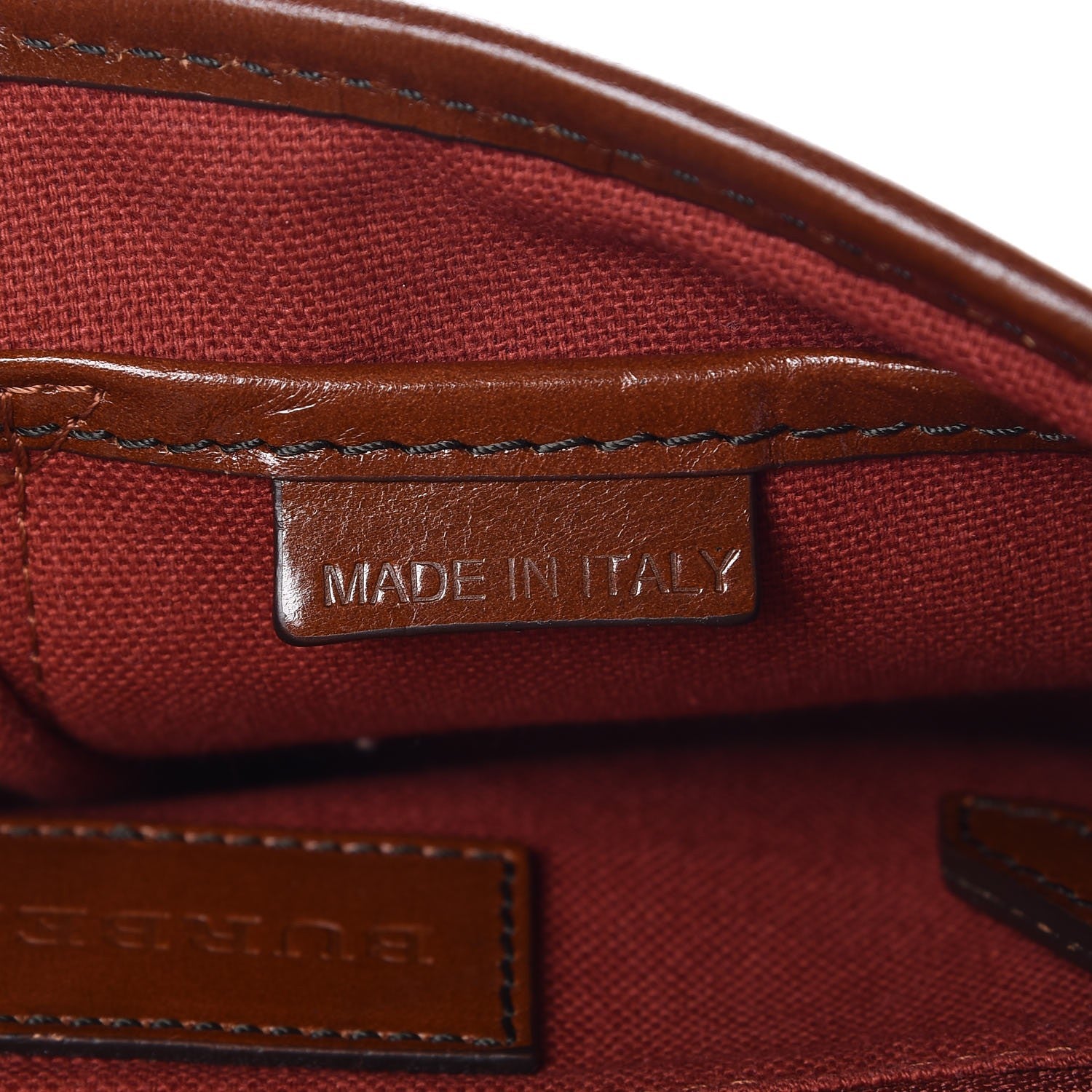 Burberry Haymarket Check Suede Brickfield Crossbody Brown 7 of 11