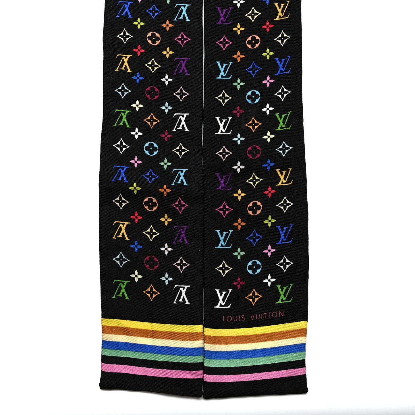 LV X TM Silk Monogram Multicolor Bandeau Black