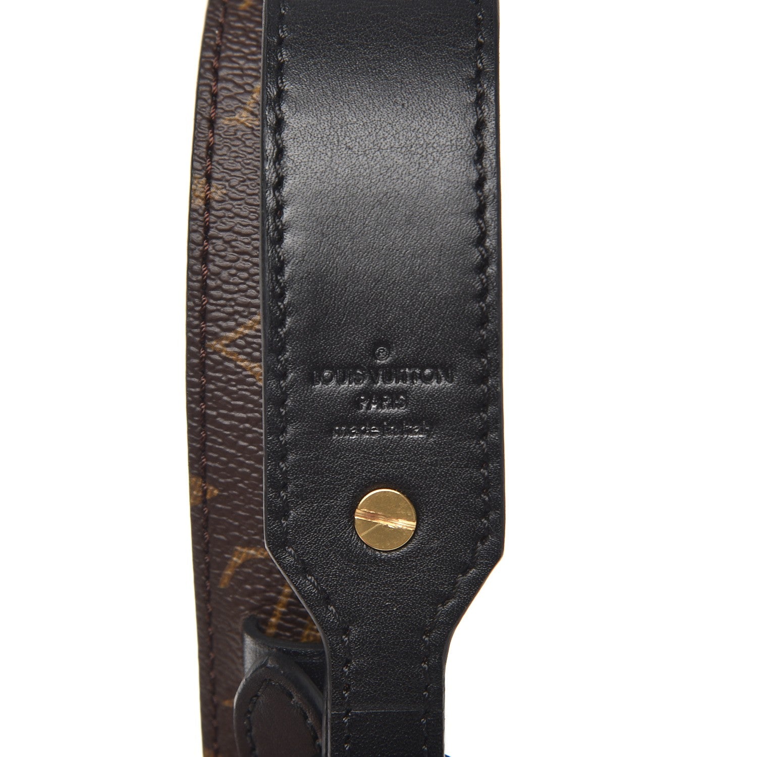 Louis Vuitton Monogram Bandouliere Shoulder Strap XL Black 3 of 5