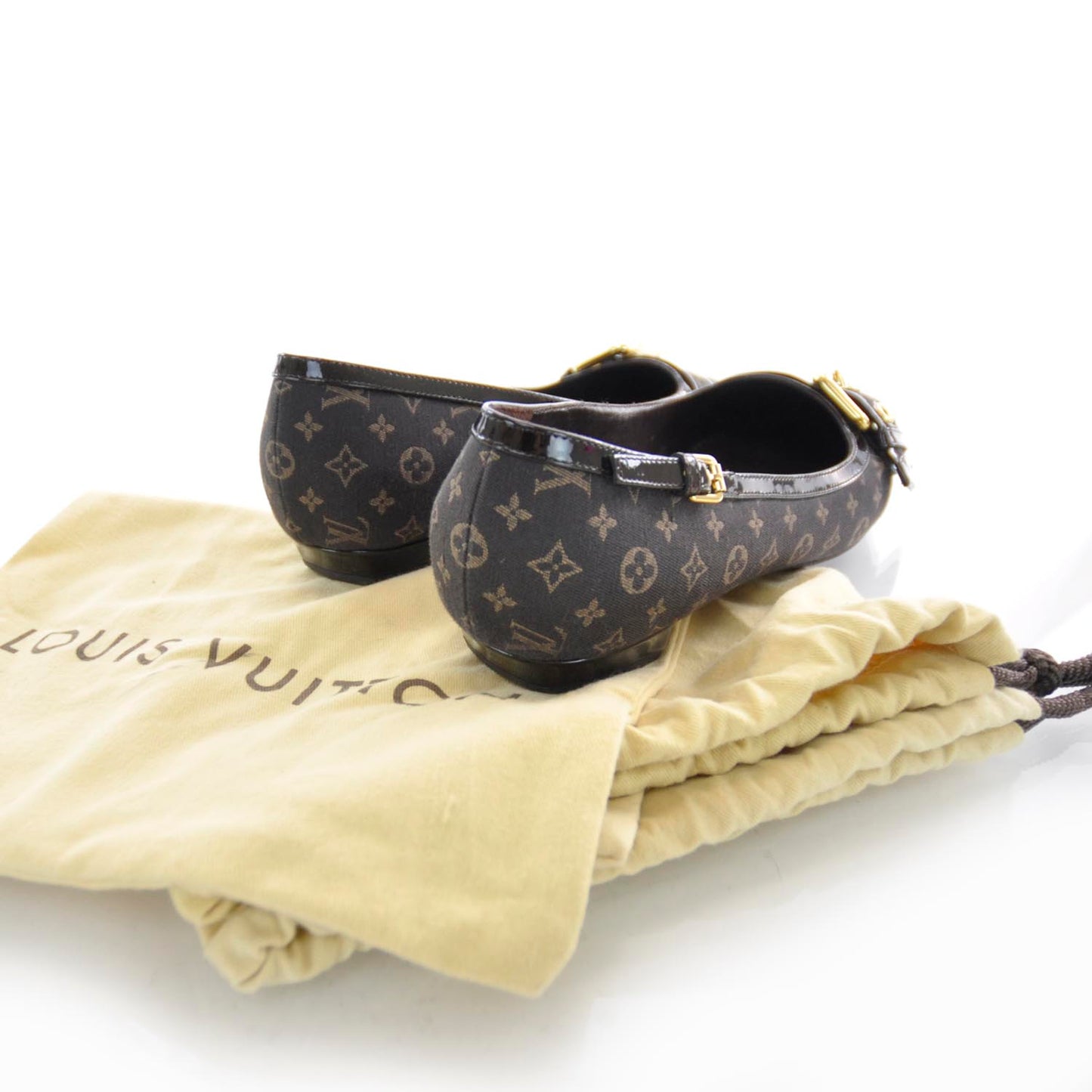 Mini Lin Monogram Buckle Heels 40 Ebene
