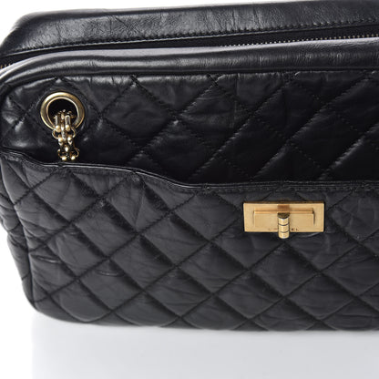 Chanel Aged Calfskin Quilted Medium Reissue Camera Case Black 11 of 13