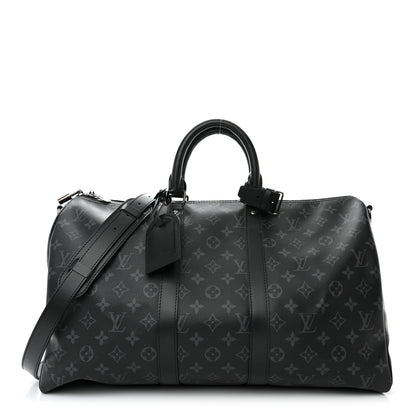 Louis Vuitton Monogram Eclipse Keepall Bandouliere 55 1 of 9