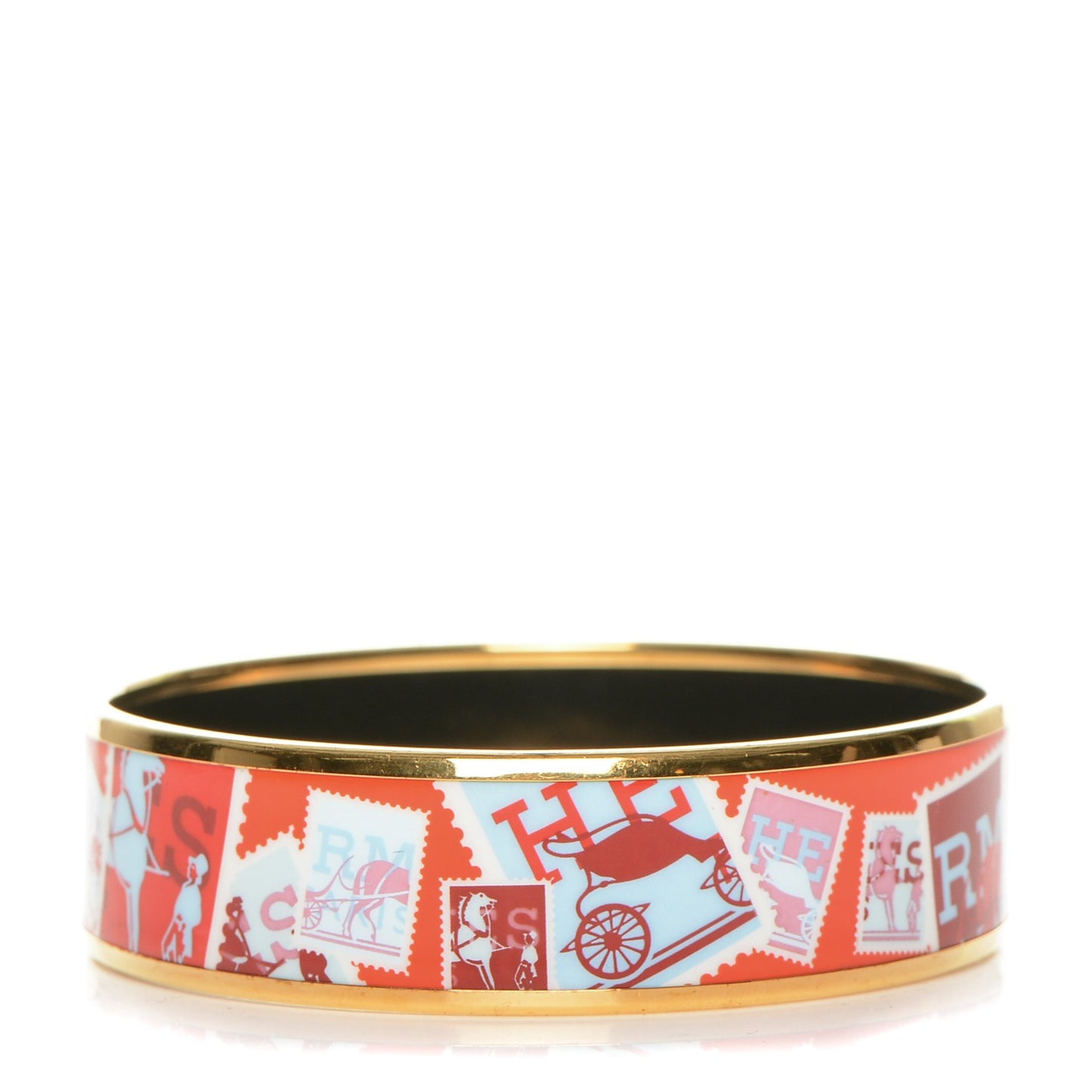Enamel Printed De Passage a Paris Wide Bracelet 65