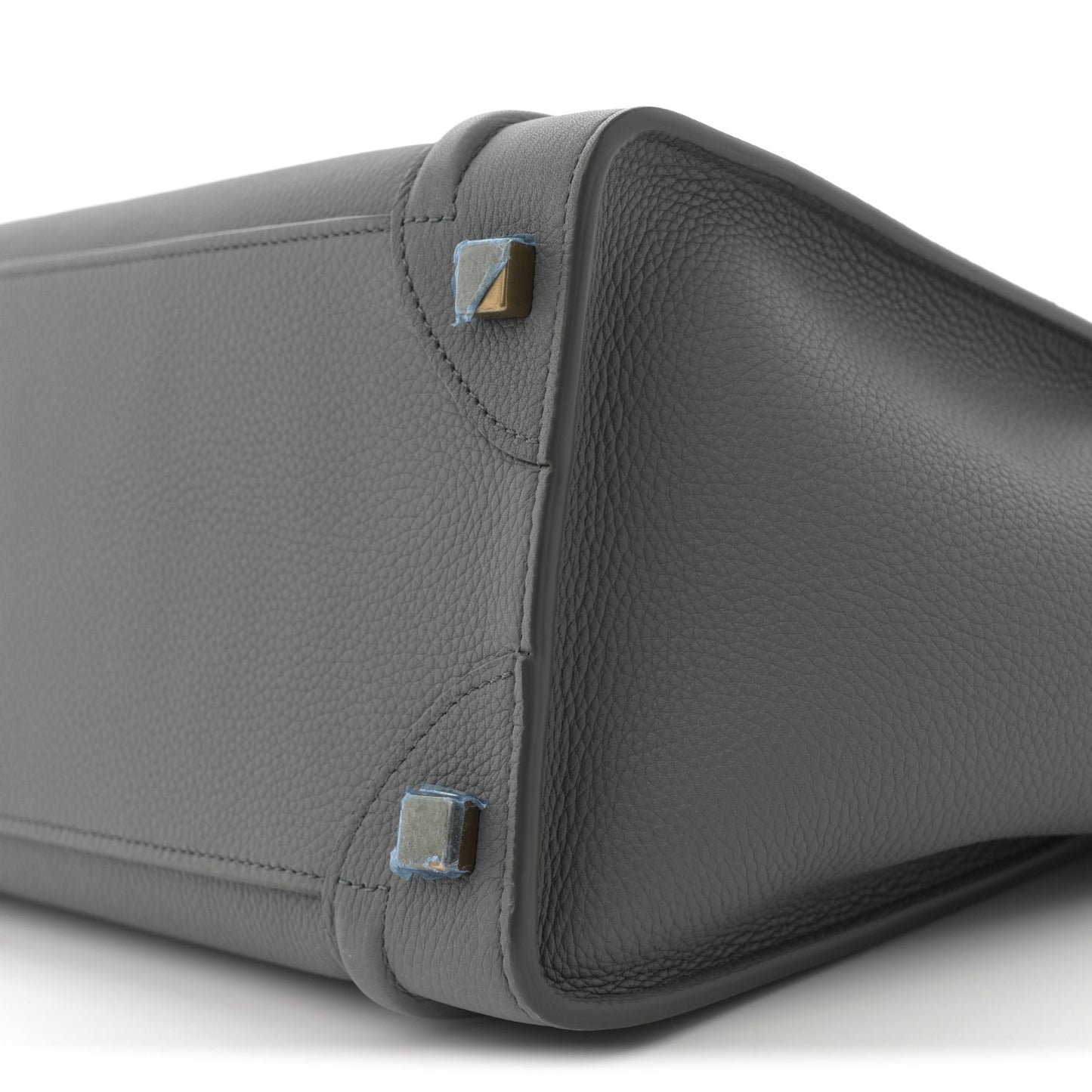 Baby Drummed Calfskin Micro Luggage Kohl