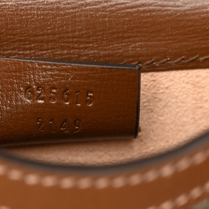 Gucci GG Supreme Monogram Mini Horsebit 1955 Crossbody Bag Beige Brown Sugar 7 of 10