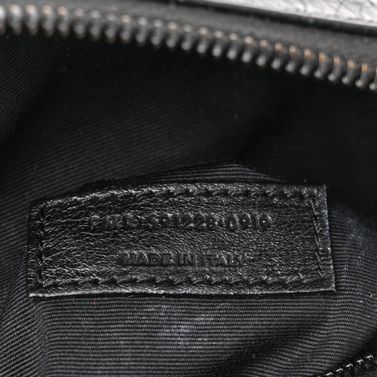 Saint Laurent Crocodile Embossed Calfskin Matelasse Monogram Baby Niki Shoulder Belt Bag Black 7 of 12