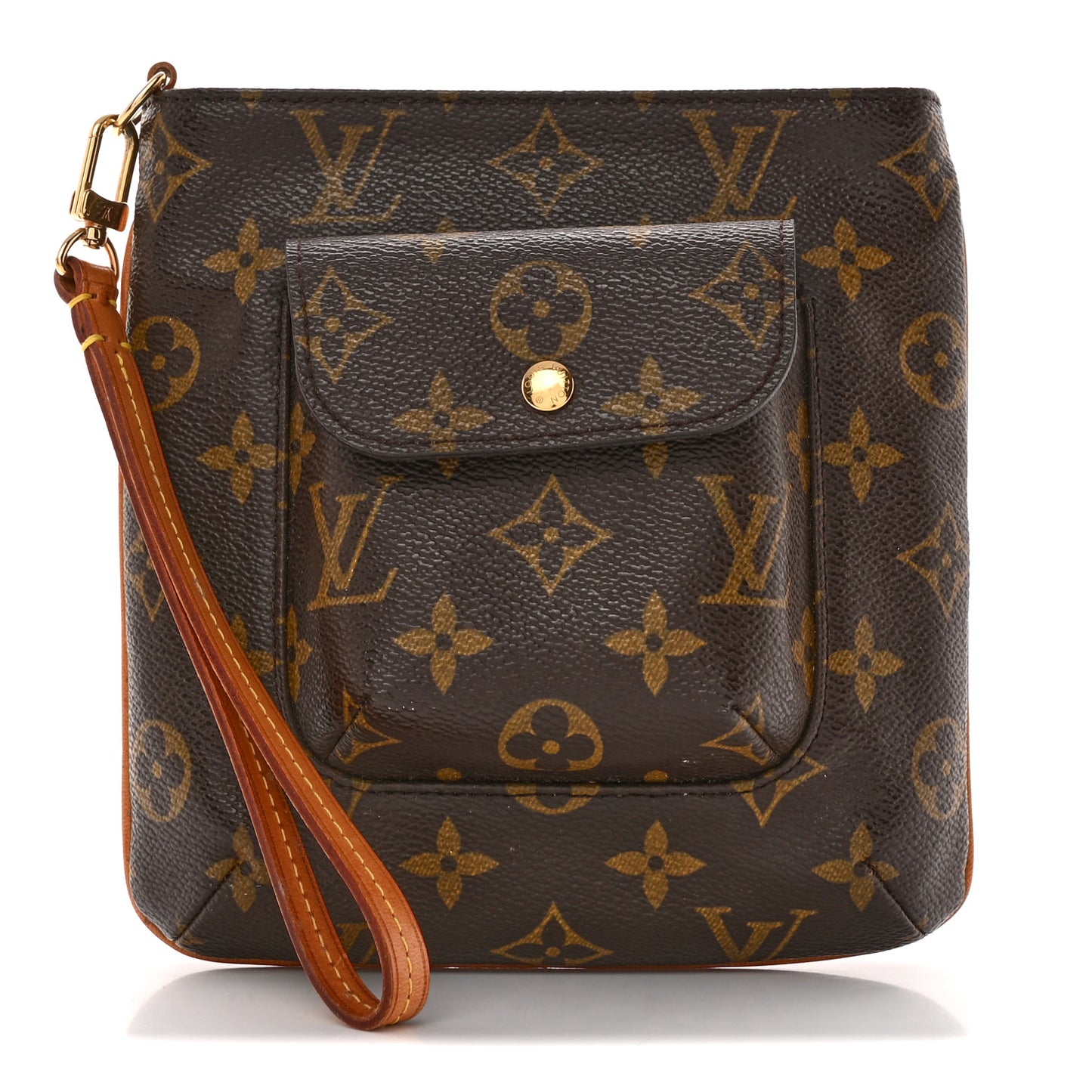 Monogram Partition Wristlet