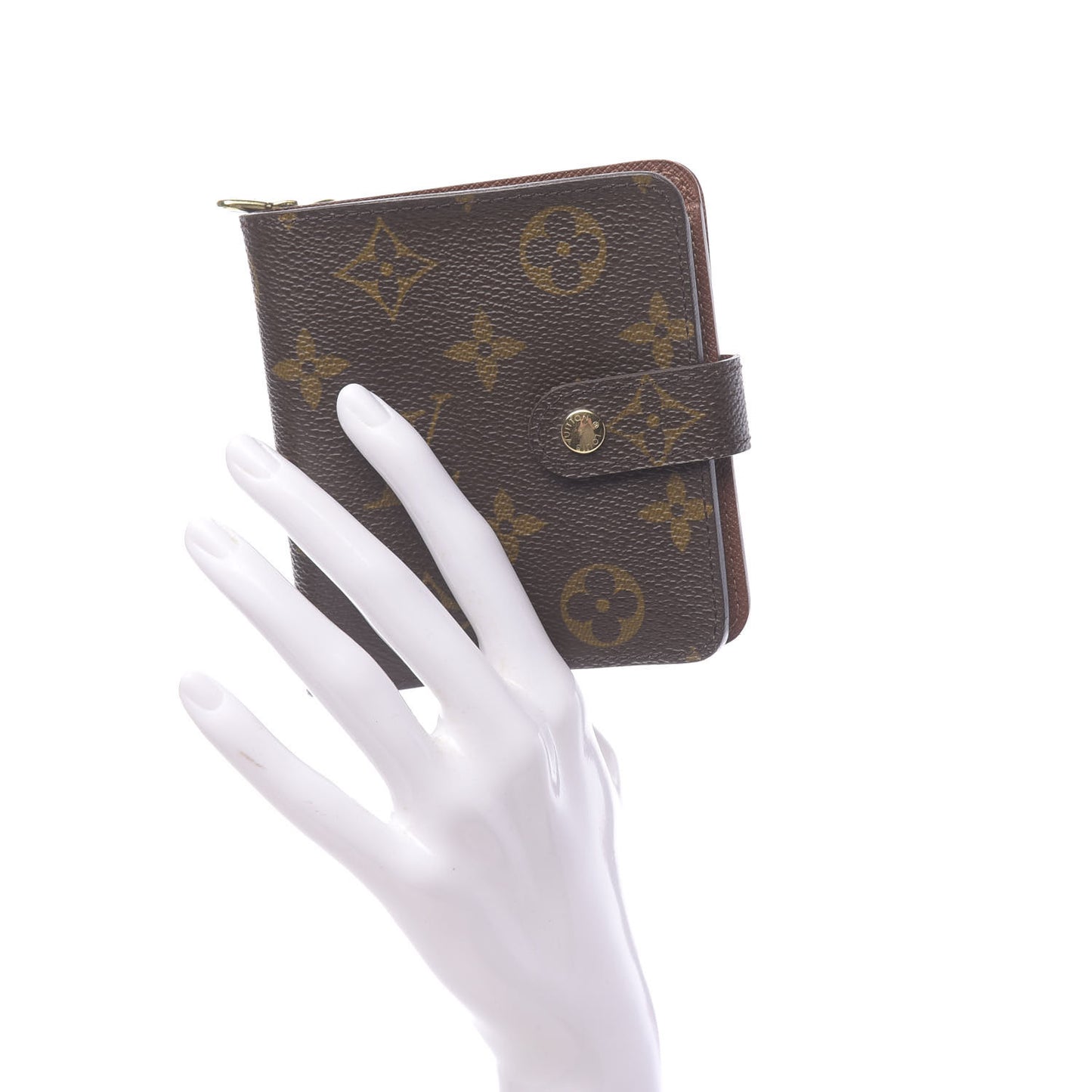 Monogram Compact Zippe Zipped Wallet