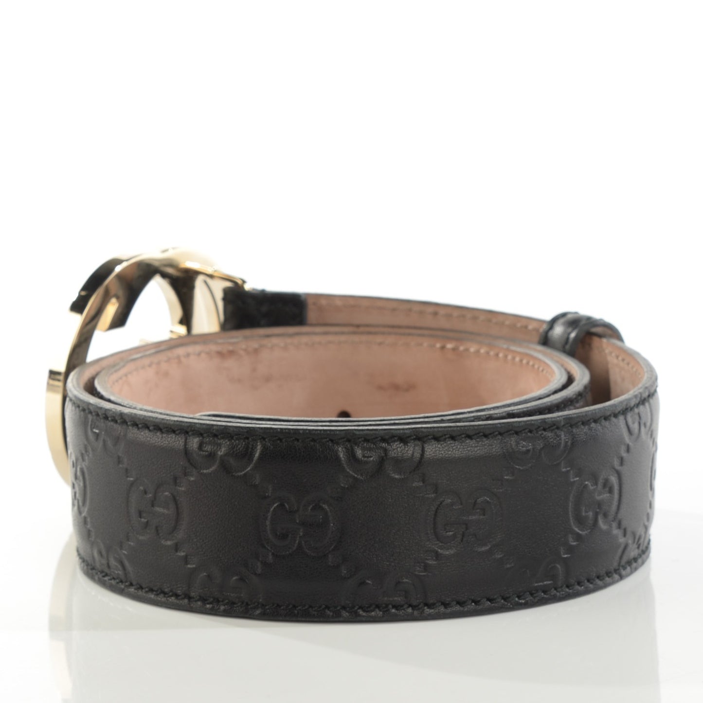 Guccissima Interlocking G 40mm Belt 85 34 Black