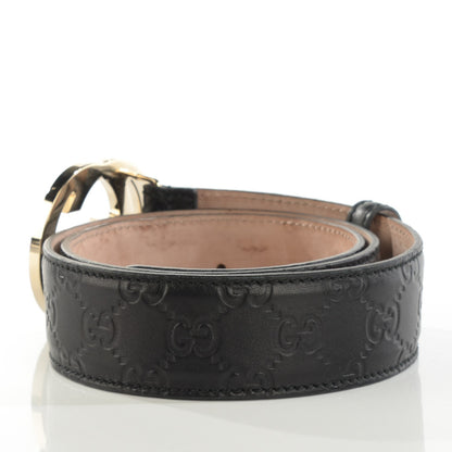 Gucci Guccissima Interlocking G 40mm Belt 85 34 Black 3 of 7